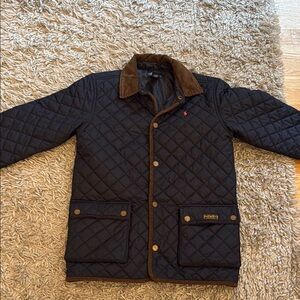 Ralph Lauren Men's Quilted Jacket - Black and Brown